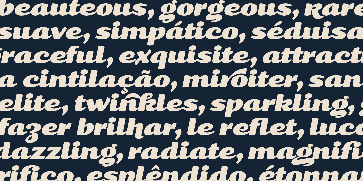Przykład czcionki Kari Medium Italic